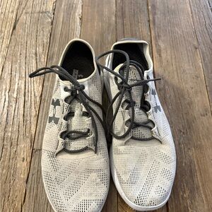 Under Armour White and Black Athletic Sneakers